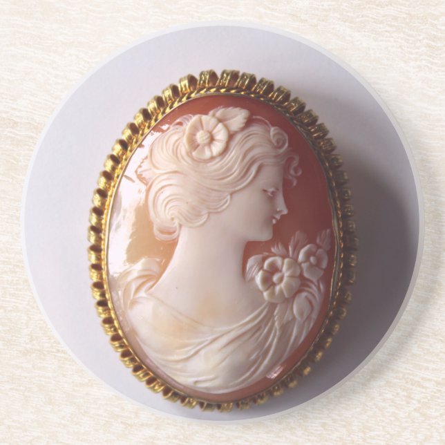 Antique Cameo Getränkeuntersetzer (Vorne)
