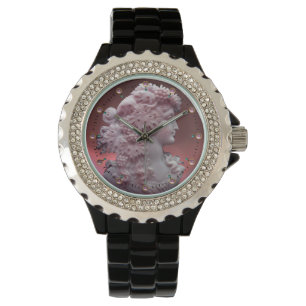 ANTIQUE CAMEO, LADY MIT GRABEN UND GRAPEVINEN ARMBANDUHR