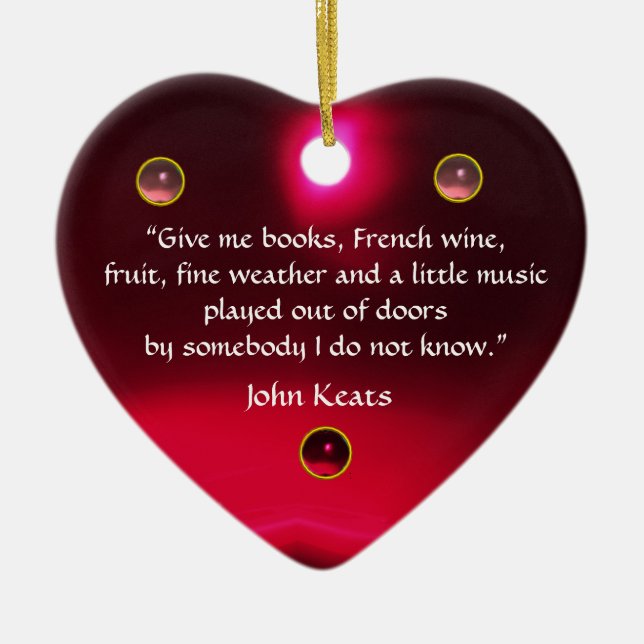 ANTIQUE CAMEO, LADY MIT GRAPEN WEINQUOTEN HERZ KERAMIK ORNAMENT (Vorne)