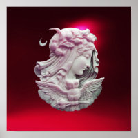 ANTIQUE CAMEO, MONDLADY OF NIGHT with OWT