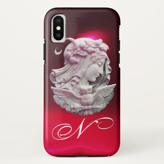 ANTIQUE CAMEO, MOONLADY DER NACHT MIT EIGENEM MONO Case-Mate iPhone HÜLLE (Rückseite)