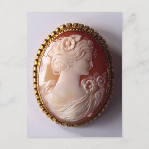 Antique Cameo Postkarte