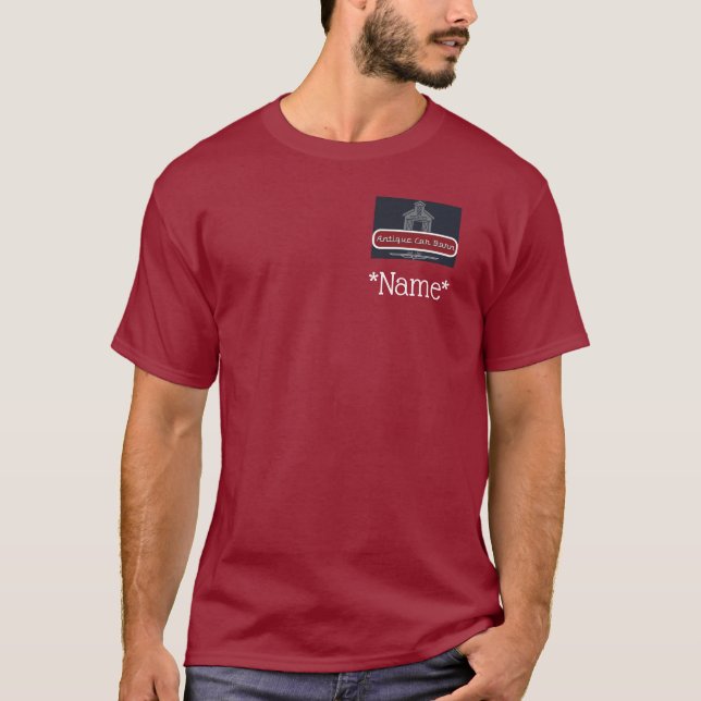 Antique Car Barn T Shirt - Back Logo (Vorderseite)