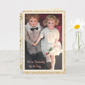 Antique Child Dolls Card for Mom  Karte