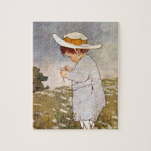 Antique Child Picking - Blume Puzzle