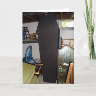 "Antique Coffin" Hallowe’en Card Karte
