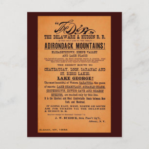 Antique Delaware und Hudson Railad Postkarte