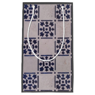 Antique Delft Tile Blue: Klassisches niederländisc Kleine Geschenktüte