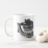 Antique Dental Model Horror Oddity Coffee Tasse
