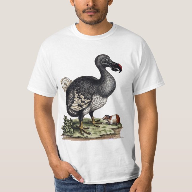 Antique Dodo Bird und Guinea Pig T-Shirt (Vorderseite)