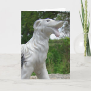 Antique Dog Figurine Karte