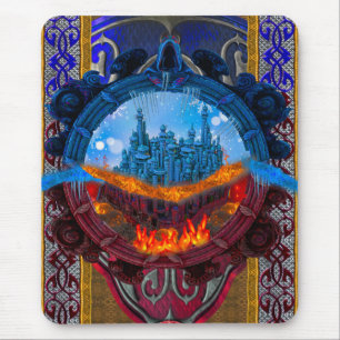 Antique Enchanted Fantasy Fairytale Buch I Mousepad