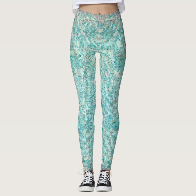 Antique Ephemera 1 Leggings (Vorderseite)