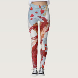 Antique Ephemera 5 Leggings