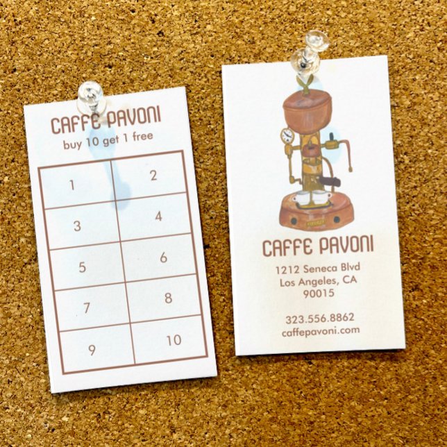 Antique Espresso Kaffeemaschine Kaffee Treuekarte (Von Creator hochgeladen)