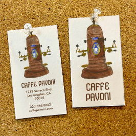 Antique Espresso Kaffeemaschine Kaffee Visitenkarte