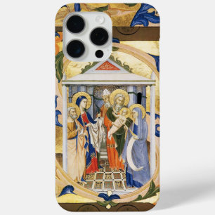 ANTIQUE FLORAL NATIVITY CHRISTMAS PARCHMENT iPhone 15 PRO MAX HÜLLE