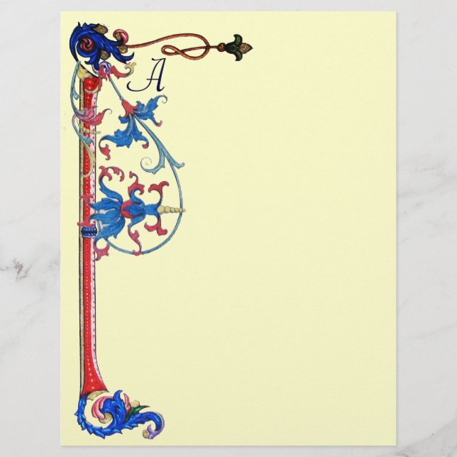 ANTIQUE FLORENTINE FLORAL MOTIFS MONOGRAM (Vorderseite)