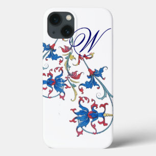 ANTIQUE FLORENTINE FLORAL MOTIFS MONOGRAM iPhone 13 HÜLLE