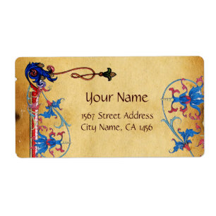 ANTIQUE FLORENTINE FLORAL MOTIFS PARCHMENT