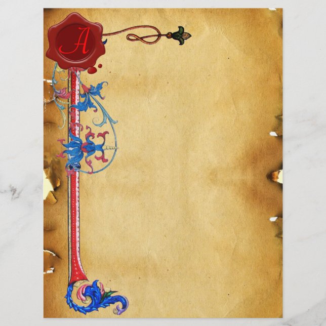 ANTIQUE FLORENTINE FLORENTINE FLORENFLORAL RED WAX (Vorderseite)