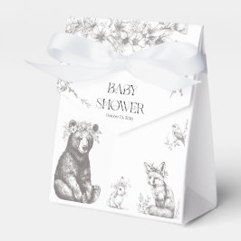 Antique Forest Animals Baby Dusche Geschenkschachtel