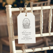 Antique Forest Baby Dusche Vielen Dank für Ihre Un