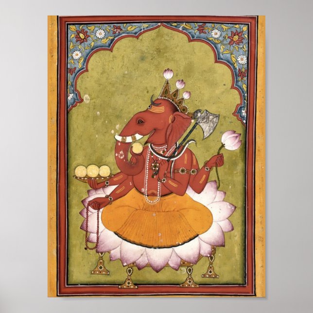 Antique Ganesh Poster (Vorne)