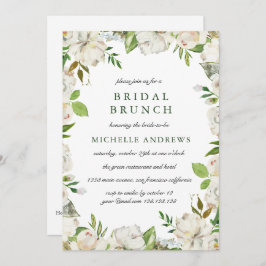 Antique Garden Chic Wedding Bridal Brunch Einladung