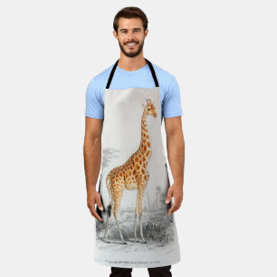 Antique Giraffe Naturgeschichte Orbigne Schürze