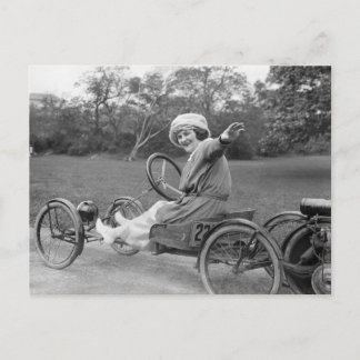 Antique Go Cart, Anfang der 1900er Jahre Postkarte