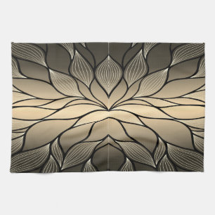 Antique Gold Creative Verlass Pattern Geschirrtuch
