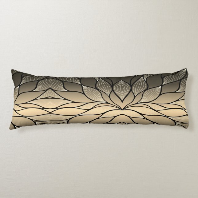 Antique Gold Creative Verlass Pattern Seitenschläferkissen (Vorderseite)