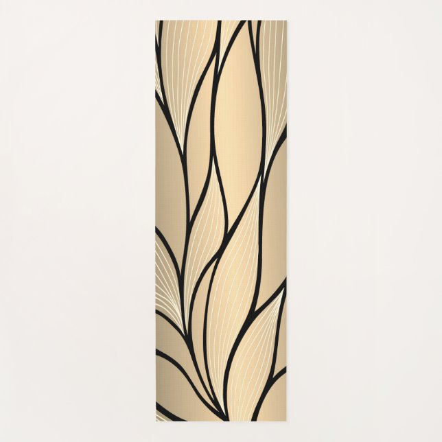 Antique Gold Creative Verlass Pattern Yogamatte (Vorderseite)