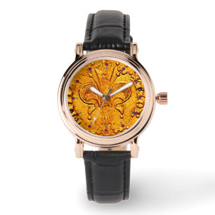 ANTIQUE GOLD FLORENTINE FORINT ARMBANDUHR