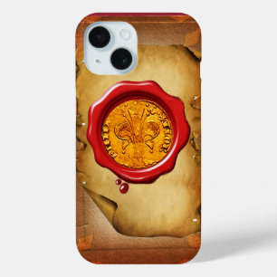 ANTIQUE GOLD FLORENTINE FORINT Wachs iPhone 15 Hülle