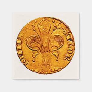 ANTIQUE GOLD FLORENTINE FORMULAR SERVIETTE
