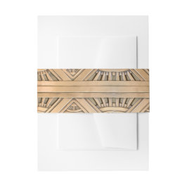 Antique Gold Wedding Einladungsbanderole