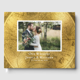 Antique Gold Wedding Gästebuch