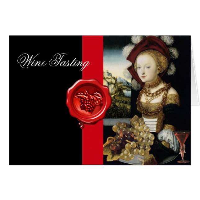 ANTIQUE GRAPE VINEYARD WEIN VERSUCHEN ROTES WAX SI (Vorderseite (Horizontal))