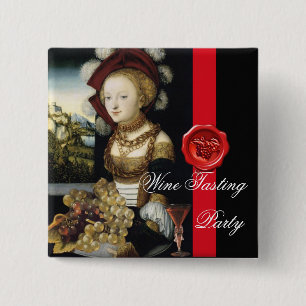 ANTIQUE GRAPE VINEYARD WINE TESTEN PARTY WAX SIEGE BUTTON