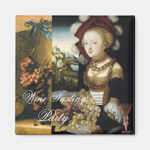 ANTIQUE GRAPE VINEYARD WINE TESTEN PARTY WAX SIEGE MAGNET