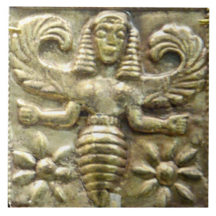 ANTIQUE GREEK HONEY BEE GODDESS FLIESE