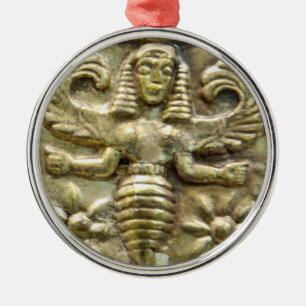 ANTIQUE GREEK HONEY BEE GODDESS ORNAMENT AUS METALL