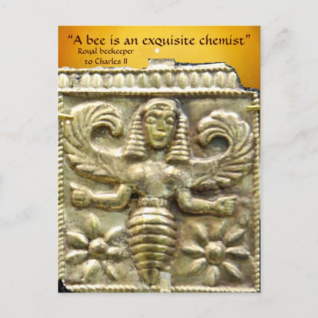 ANTIQUE GREEK HONEY BEE GODDESS POSTKARTE (Vorderseite)