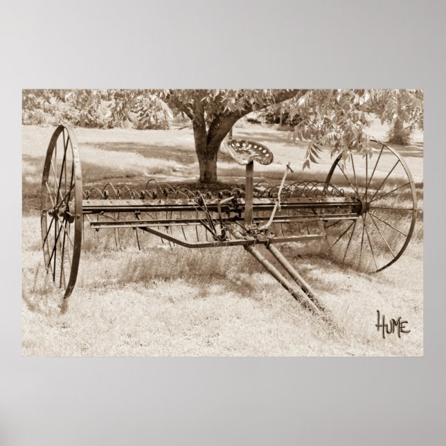 Antique Hay Rake Poster (Vorne)