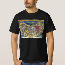 Antique Heart Shaped World Map von Peter Apian 152 T-Shirt