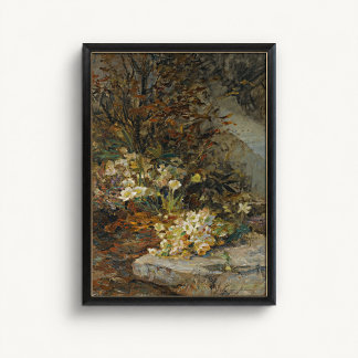 Antique Hellebore Garden Wall Poster