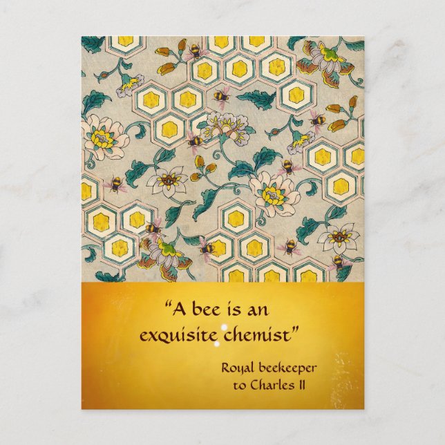 ANTIQUE HONEY BIE BEEKEEPER,BLENKENPOSTKARTE POSTKARTE (Vorderseite)