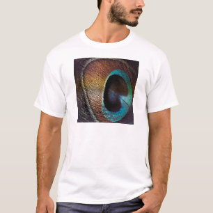 Antique Hues Peacock Federauge Auge T-Shirt
